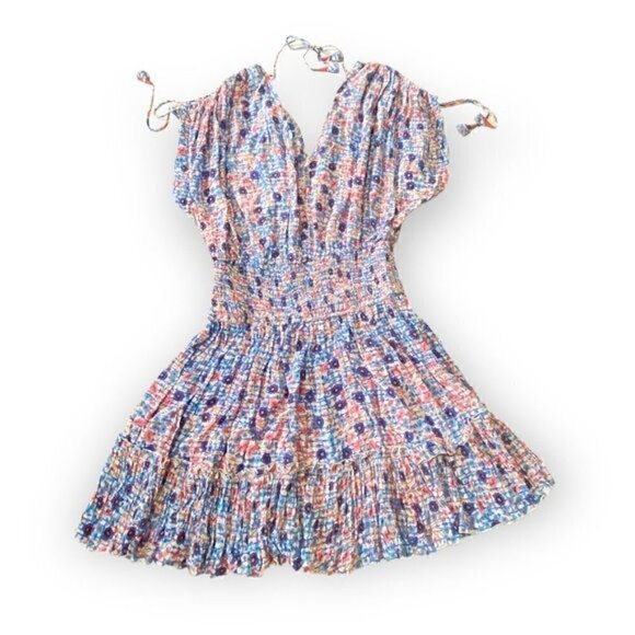 NWT Poupette St Barth Jena Ruffled Mini Dress Size XS - Picture 1 of 14